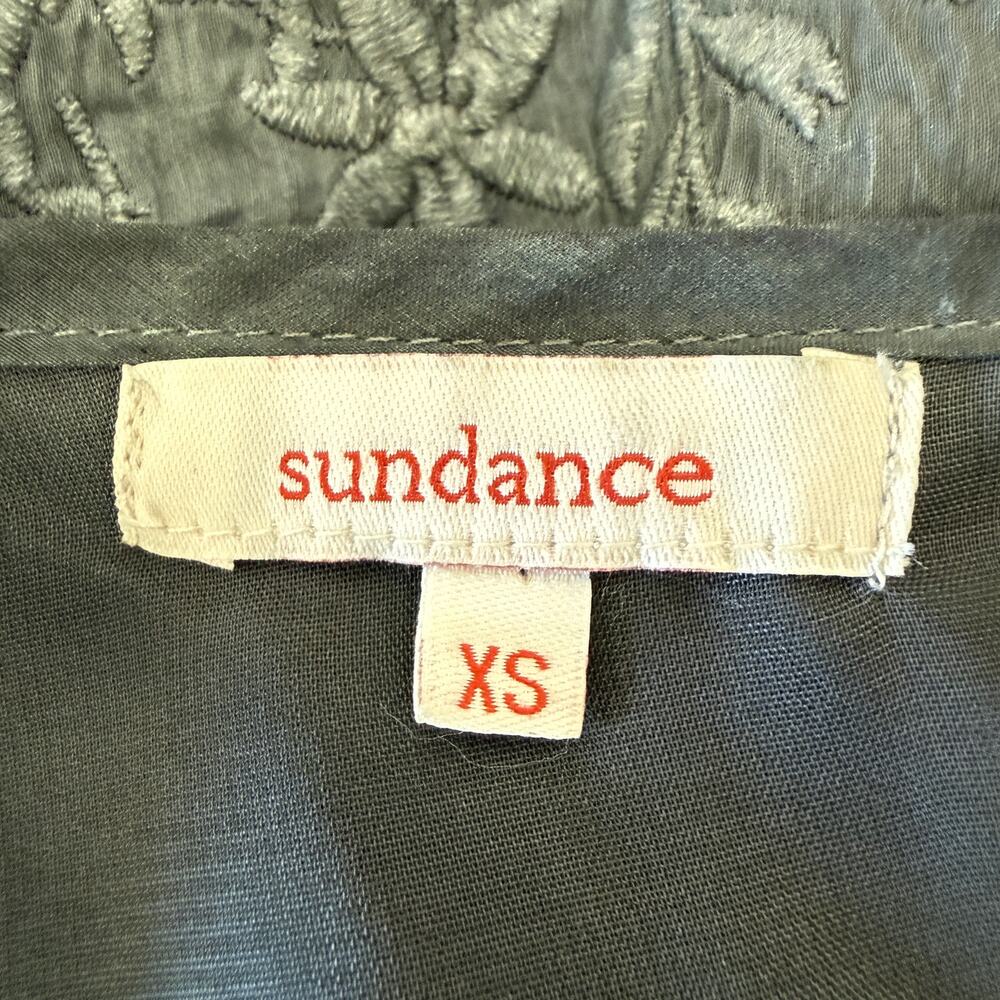 Sundance Babydoll Top Silk Blend Lace Embroidery XS Y2K Style Romantic Fairy - Picture 9 of 14